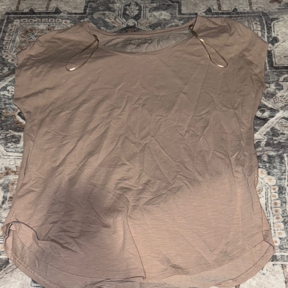Rachel Zoe Light Brown Short Sleeve Tee - Picture 1 of 2